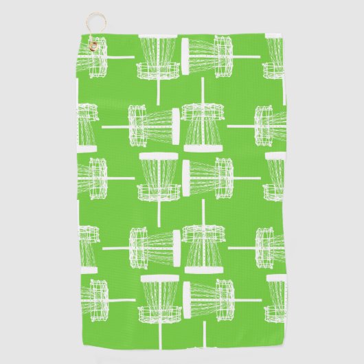 Groene-daagse handdoek vier mand (Voorkant)