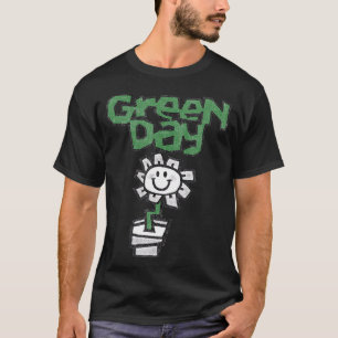 Groene dag bloem T-shirt