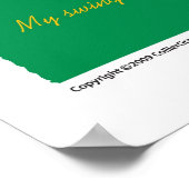 Groene dag-Prints/Poster Poster (Hoek)