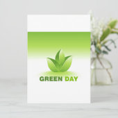 Groene Dag Uitnodigingen (Staand voorkant)