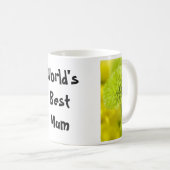 Groene Dahlia bloem ... Engelse thee koffie mok (Voorkant rechts)