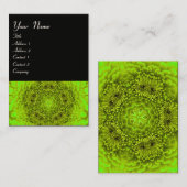 GROENE DAHLIA-VLOEMVREEMDEN VISITEKAARTJE (Voorkant / Achterkant)