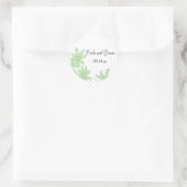 Groene Daisies Wedding Envelope zegels (Tas)