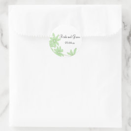 Groene Daisies Wedding Envelope zegels