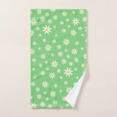 Groene Daisy Bath-handdoekset Bad Handdoek (Handdoek)