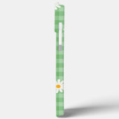 Groene Daisy Plaid Gingham Controleer bloemenpatro Case-Mate iPhone Case (Achterkant / Links)