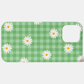 Groene Daisy Plaid Gingham Controleer bloemenpatro Case-Mate iPhone Case (Achterkant (horizontaal))