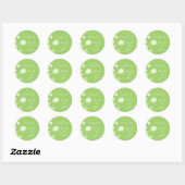 Groene Daisy Wedding Envelope Seal Ronde Sticker (Vel)