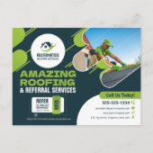 Groene dakbedekking diensten Reparaties, Installat Briefkaart (Voorkant)