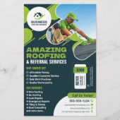 Groene dakbedekking diensten Reparaties, Installat Flyer (Voorkant)