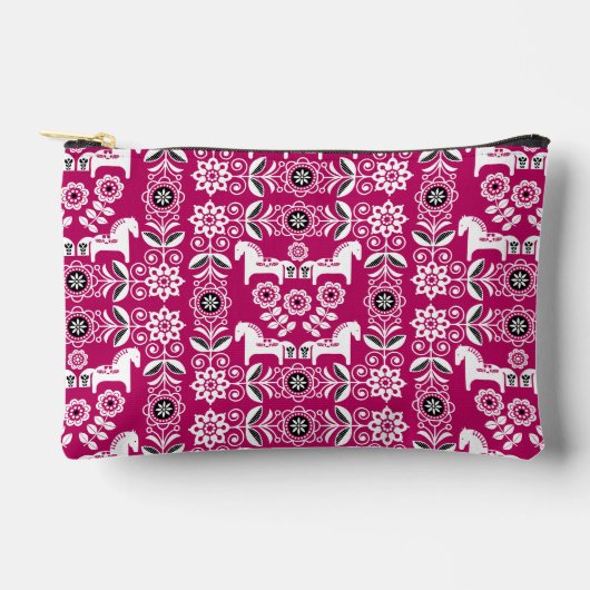 Groene Dala Zweedse Paard Print Etui (Voorkant)