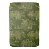 groene Damask Floral Oranje libellen Badmat (Voorkant Verticaal)