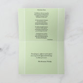 Groene Damask Memorial Kaart met Multi Foto's (Binnen)