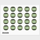 Groene Damask Sticker (Vel)