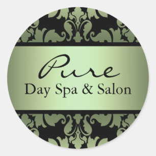 Groene Damask Sticker