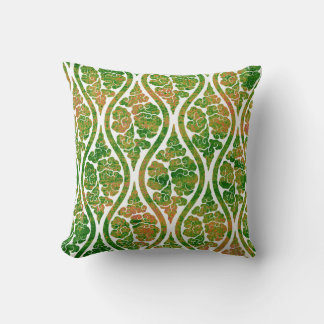 Groene Damast Abstracte Elegante Huisdecoratie Kussen