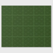 Groene Damast Boogjes Cadeaupapier (Vlak)