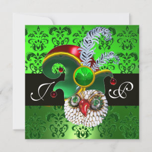 GROENE DAMAST, JUIWELEN UIL, ELFEN HOED, DIAMANTEN KAART