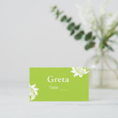 Groene Damast Tafel Plaats Kaarthouders Plaatskaartje (Staand voorkant)