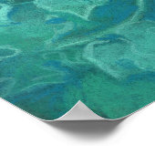 Groene dame/boskoningin, fantasiekunst poster (Hoek)