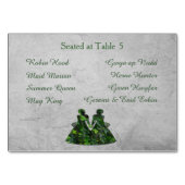 Groene dames Ivy & Silver Handfasting Table Card Kaart (Achterkant)