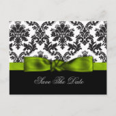 groene damp Sla de datum op Aankondigingskaart (Voorkant)