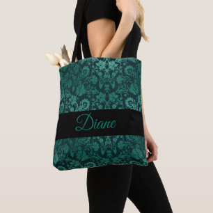 Groene damp tote bag