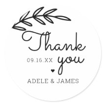 Groene Dank Je Trouwkaart