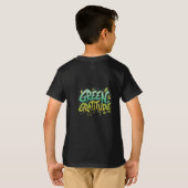 Groene dankbaarheid: Eco-waardering T-shirt (Achterkant volledig)