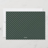 Groene dankbare & gezegende moderne script kerst feestdagenkaart (Achterkant)
