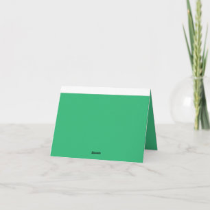 Groene Dankkaart   Elegante Minimalist Bedankkaart