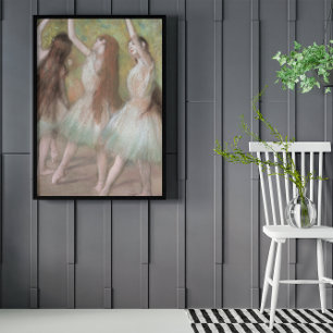 Groene Danseressen door Edgar Degas, Vintage Balle Poster
