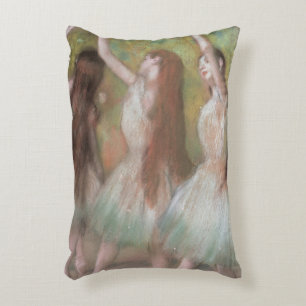 Groene dansers van Edgar Degas,  balletkunst Accent Kussen