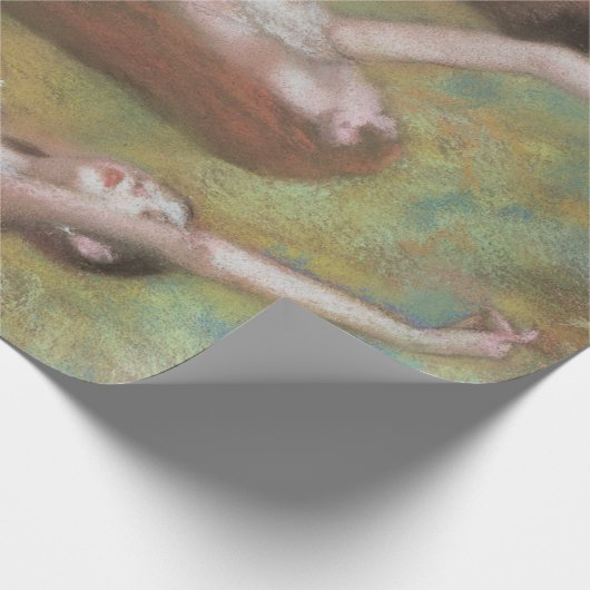 Groene dansers van Edgar Degas,  balletkunst Cadeaupapier (Hoek)
