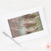 Groene dansers van Edgar Degas,  balletkunst Rechthoekige Sticker (Envelop)