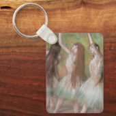 Groene dansers van Edgar Degas,  balletkunst Sleutelhanger (Voorkant)