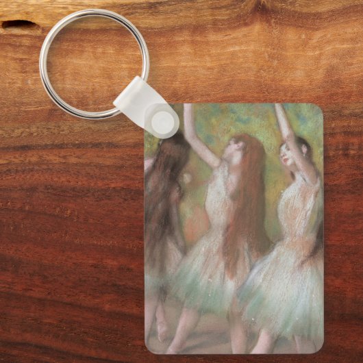 Groene dansers van Edgar Degas,  balletkunst Sleutelhanger (Voorkant)
