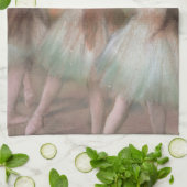 Groene dansers van Edgar Degas,  balletkunst Theedoek (Gevouwen)