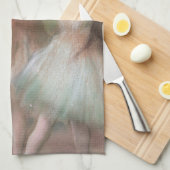 Groene dansers van Edgar Degas,  balletkunst Theedoek (Quarter Fold)