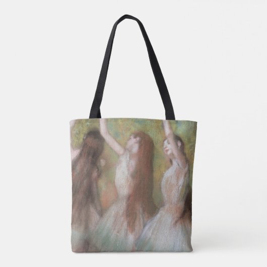Groene dansers van Edgar Degas,  balletkunst Tote Bag (Achterkant)
