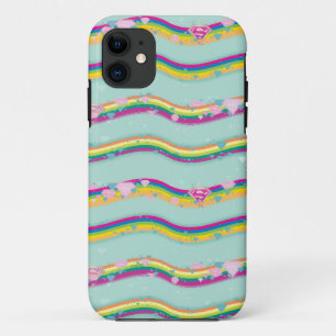 Groene de Golven van de Regenboog van Supergirl Case-Mate iPhone Case