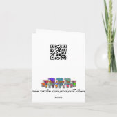 Groene de safari van het oerwoud, notakaart kaart (Achterkant)