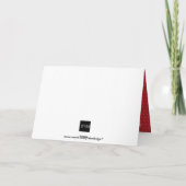 Groene de vakantiegroet van Kerstmis van de lint Feestdagen Kaart (Achterkant)