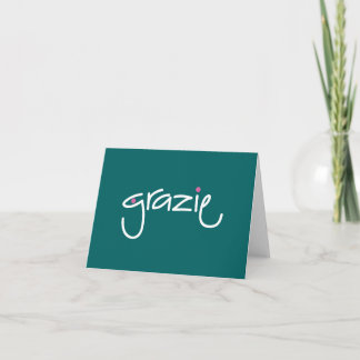 Groene de Wilde eend van Grazie dankt u nota neemt Bedankkaart
