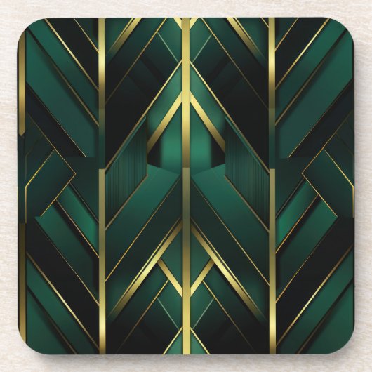 Groene Deco Bier Onderzetter (Voorkant)