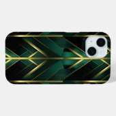 Groene Deco Case-Mate iPhone Case (Achterkant (horizontaal))