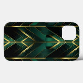 Groene Deco Case-Mate iPhone Case (Achterkant (horizontaal))