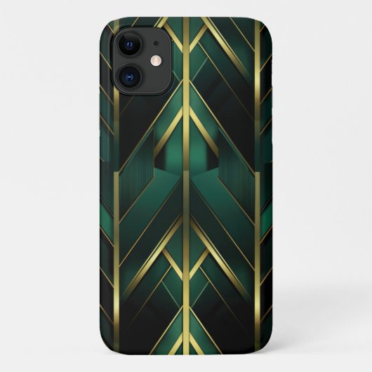 Groene Deco Case-Mate iPhone Case (Achterkant)
