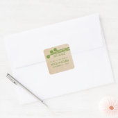 Groene Deco Chic sparen de Stickers van de Datum (Envelop)