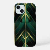 Groene Deco iPhone 15 Case (Achterkant)